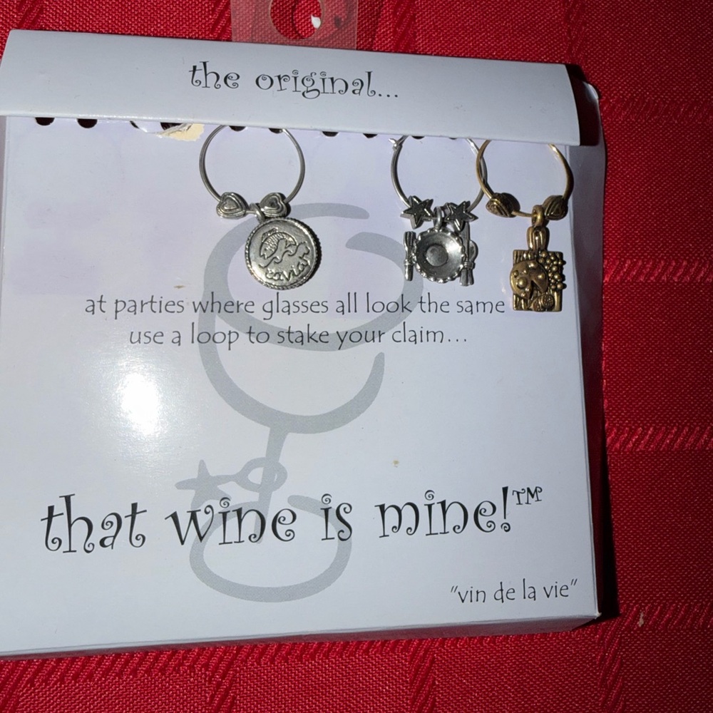 Wine Glass Charms Set NIP - Picture 1 of 2
